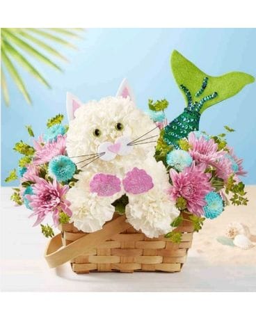 Mermaid Cat Flower Arrangement