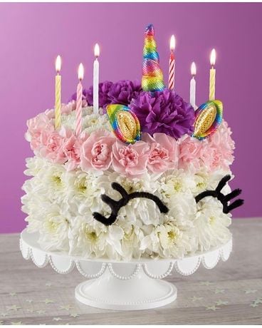 Magical Unicorn Cake Flower Arrangement